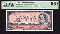 Canada, P-67b, BC-30b, 1954 $2 Devils Head, F-B-0152131(200).jpg